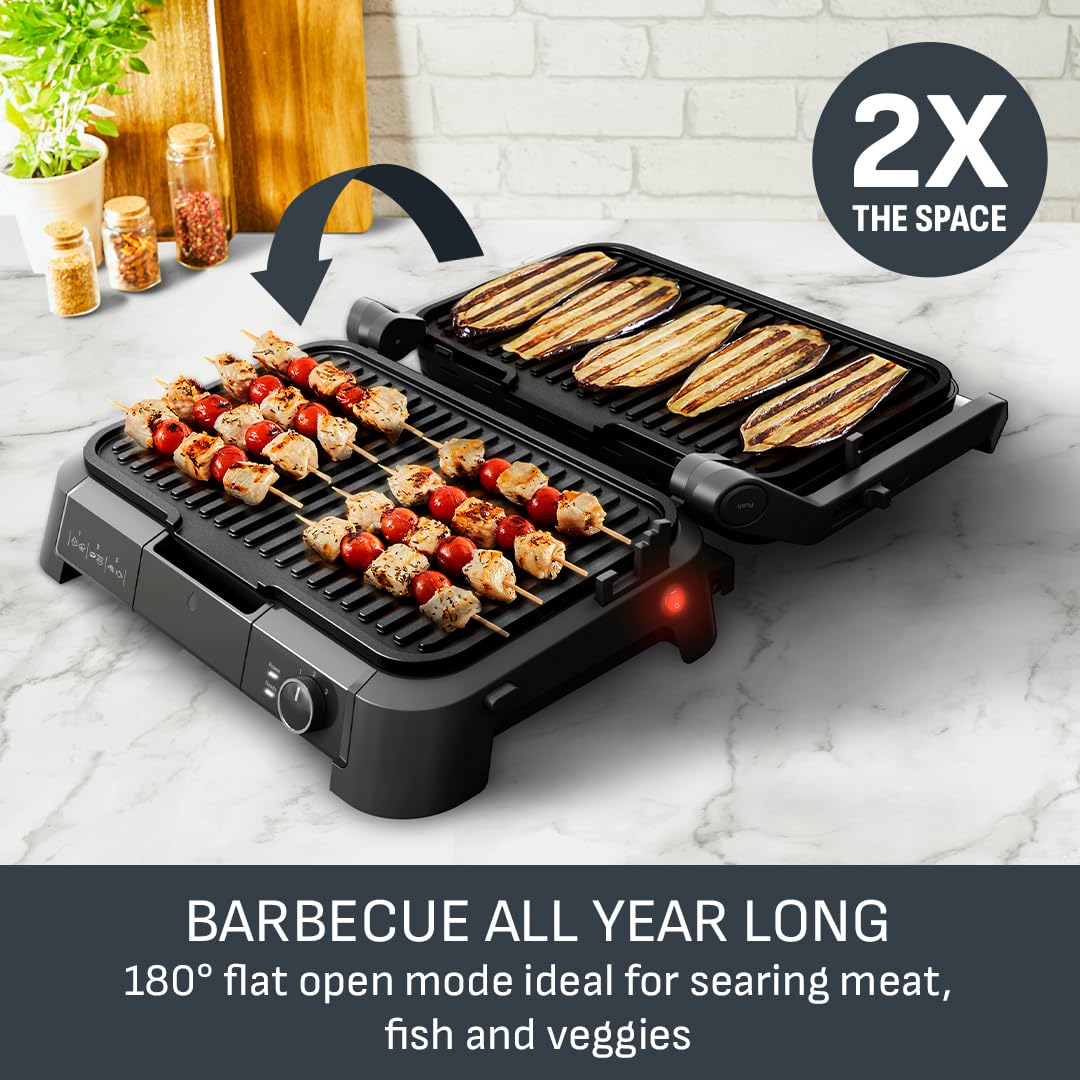 Tefal SuperGrill 3in1 XL, Indoor Grill, BBQ, Oven Style, Panini, Adjustable Temperature, XL Surface
