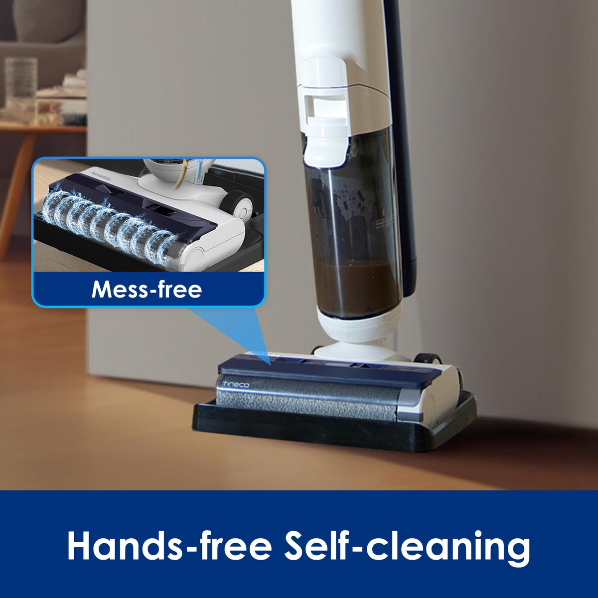 Tineco iFLOOR 5 Breeze Complete Wet Dry Vacuum Cordless Floor Washer, One-Step Cleaning for Hard Floors